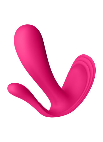 3 en 1 Vibromasseurs et stimulateur clitoridien rose connecté Top Secret + Satisfyer - CC597755